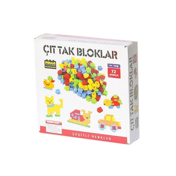 Lego 72 parça çıt tak bloklar ürün görseli 1