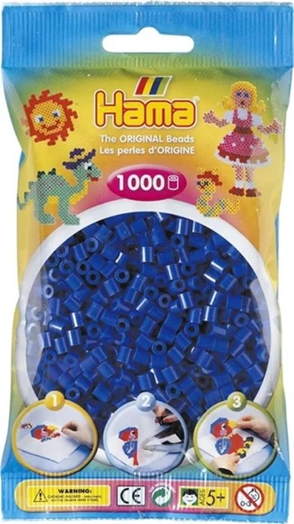 Hama Midi Boncuk 1.000'lik - Mavi LACİVERT ürün görseli 1