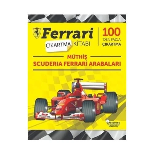 Yumurcak Ferrari Müthiş Scuderıa Araba Çıkartma ki ürün görseli 1