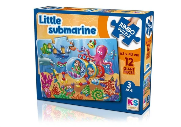 Little Submarine Jumbo Puzzle - Okul Öncesi Eğitici Yapboz ürün görseli 1