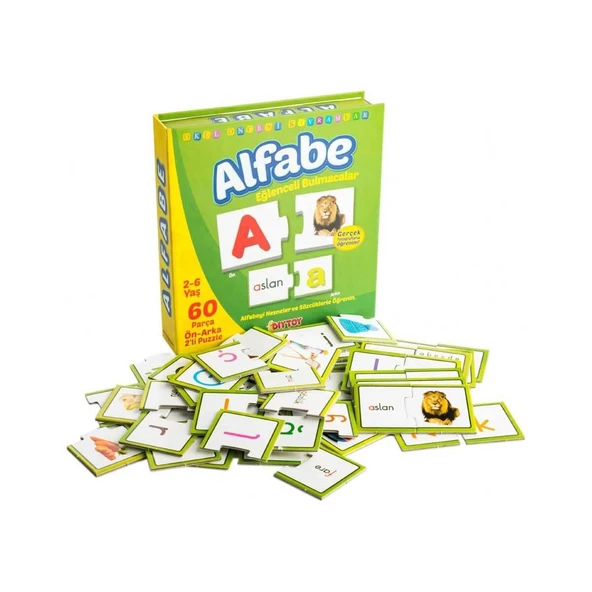 Diytoy Eğlenceli Alfabe Delüx 60P 2li eşleş.puzzle ürün görseli 1