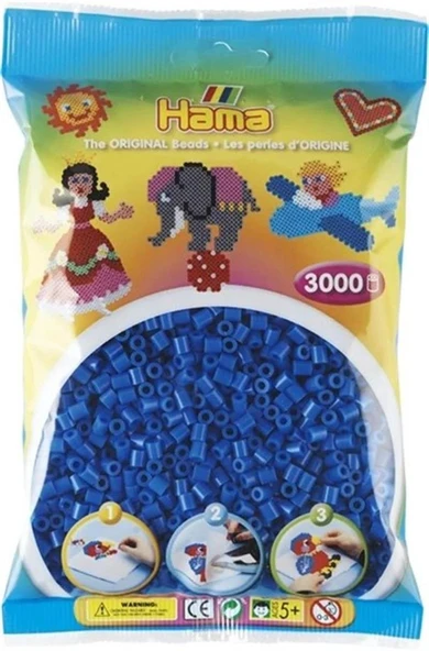 Hama Midi Boncuk 3.000'lik - Açık Mavi ürün görseli 1