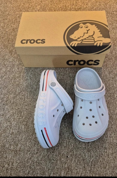 Crocs terlik bantsız açık gri - Resim 4