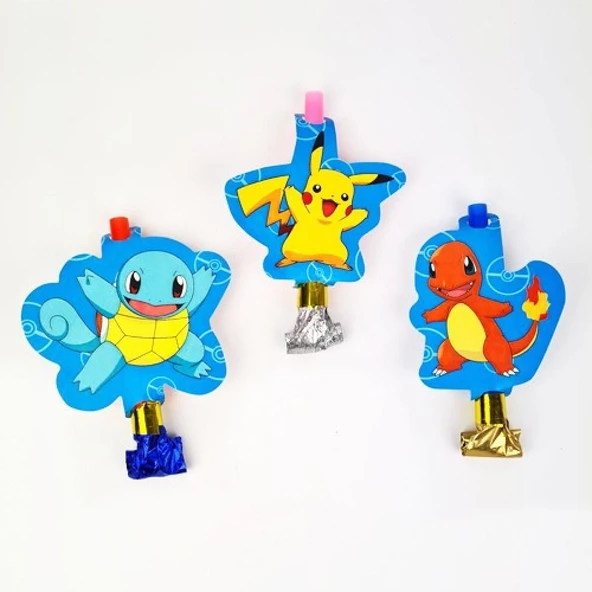 Kaynana Dili POKEMON parti düdüğü 6LI ürün görseli 1