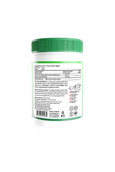 2 ADET Validus Collagen Peptides Matcha Powder 300 gr - Resim 2