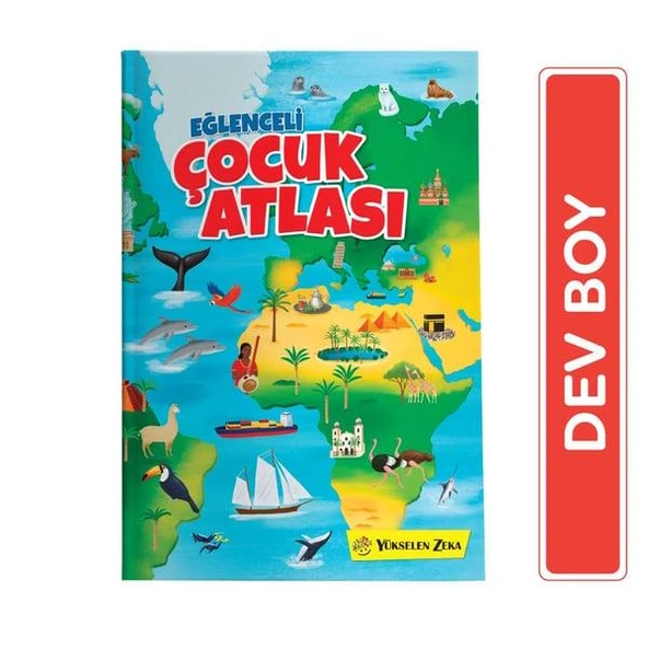 Yükselen Eğlenceli Çocuk Atlası 34x25 dev ciltli ürün görseli 1