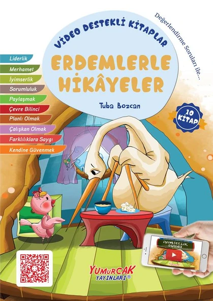 Yumurcak Erdemlerle Hikayeler 10 Kitap Set ürün görseli 1