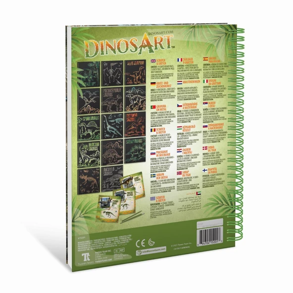 Taros Dinosart 15201 Creative Book Strach Sketch - Resim 5