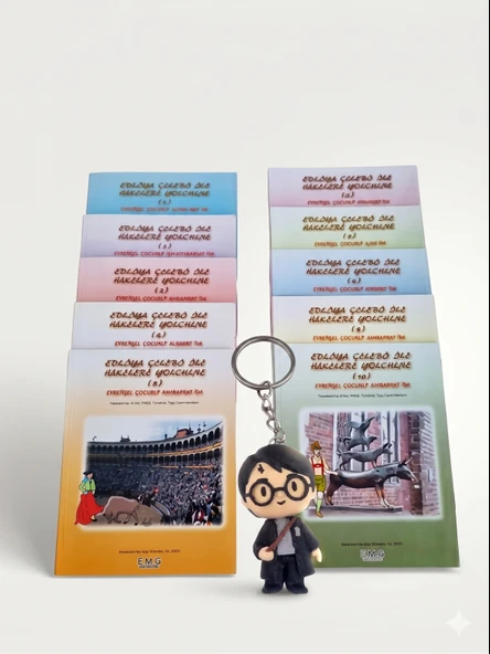 Okul Öncesi Ülkeleri Tanıtan Eğitici Hikaye Kitap Seti 10 Kitap + Harry Potter Anahtarlık Hediye ürün görseli 1