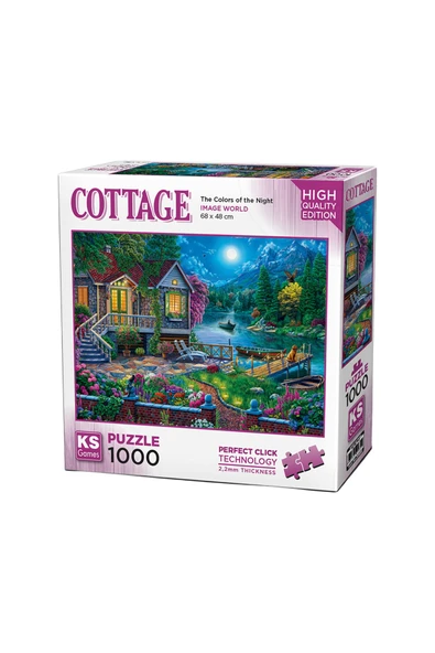 4 ADET KS Puzzle The Colors of the Night 1000 Parça ürün görseli 1