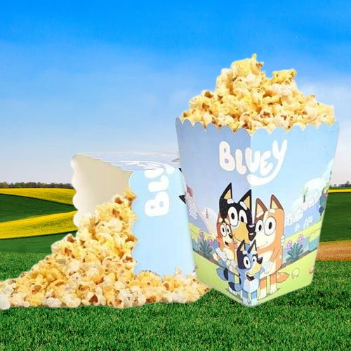 Mısır kutusu Pop corn 8 li BLUEY Temalı - Resim 2