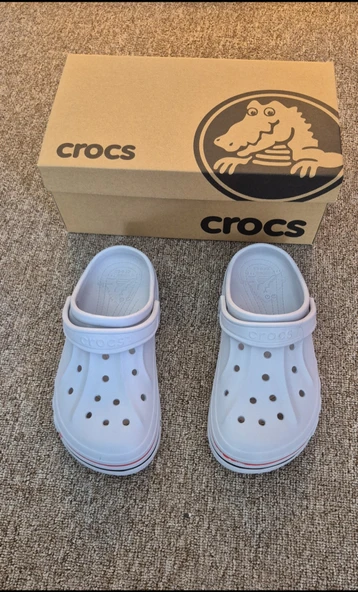 Crocs terlik bantsız açık gri - Resim 3