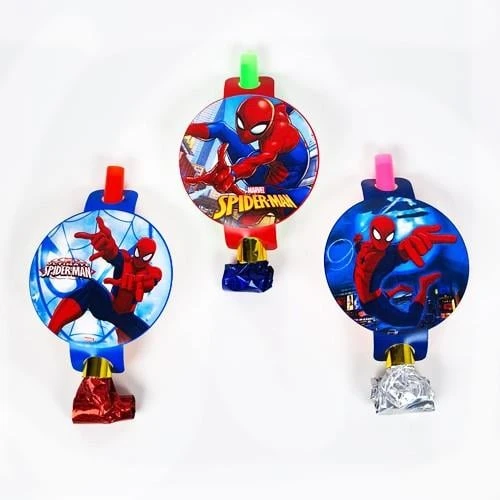 Kaynana dili SPİDERMAN 6lı parti düdüğü ürün görseli 1