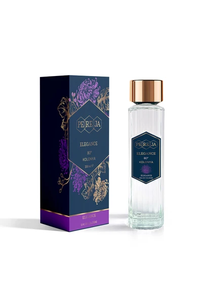 3 ADET Pereja Parfümlü Kolonya 250 ml Cam Elegans ürün görseli 1