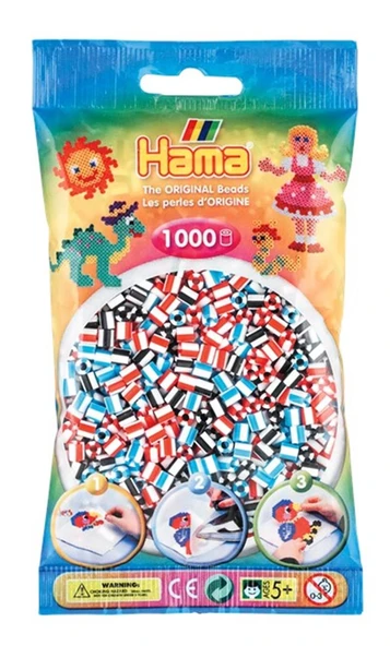 Hama Midi 1.000'lik-Şeritli Boncuk Karışık 3 Renk ürün görseli 1