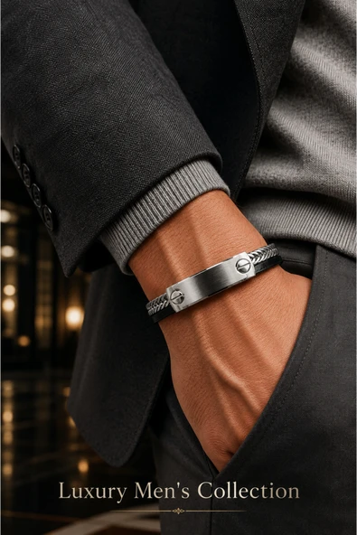 Luxury Men's Collection Çelik Bileklik ürün görseli 1
