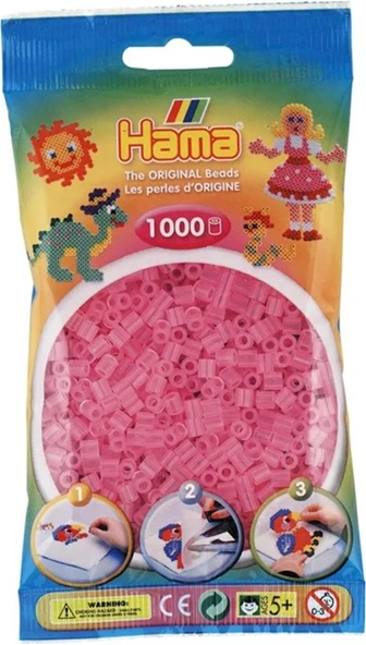 Hama Midi Boncuk 1.000'lik - Şeffaf Pembe ürün görseli 1