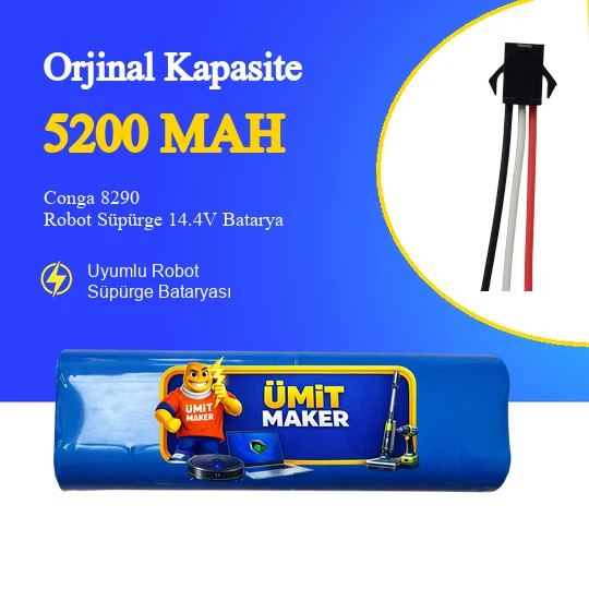 Conga 8290 Robot Süpürge 5200 mAh Batarya ürün görseli 1