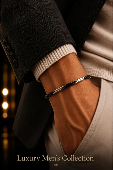Luxury Men's Collection Çelik Bileklik ürün görseli 1