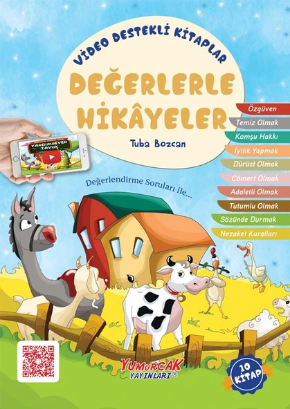 Yumurcak Değerlerle Hikayeler 10 Kitap Set ürün görseli 1
