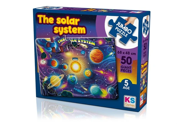 Planets Solar System Jumbo Puzzle - Okul Öncesi Eğitici Yapboz ürün görseli 1