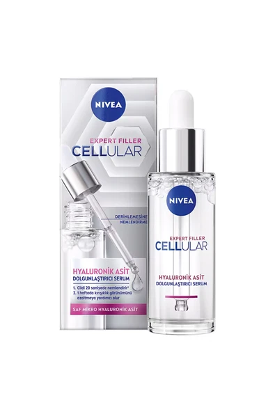 3 ADET Nivea Cellular Expert Filler Hyaluronik Asit Dolgunlaştırıcı Serum ürün görseli 1