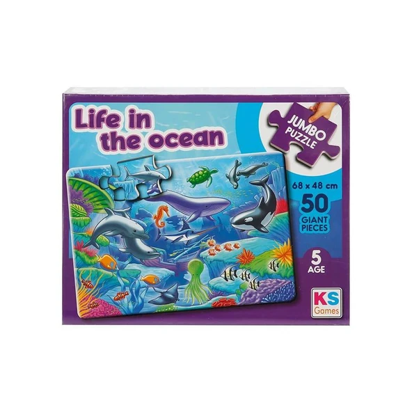 Ks Games Life In The Ocean Jumbo Puzzle ürün görseli 1