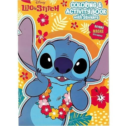 LİLO STTİTCH Boyama Kitabı 3lü Boyama Sticker Mask ürün görseli 1