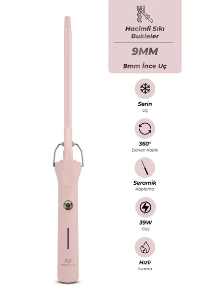 KS-309 9mm Profesyonel İnce Saç Maşası - Afro Dalgası ve Sık Bukle Yapıcı ürün görseli 1