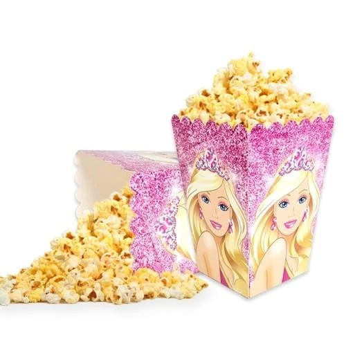 Mısır Kutusu Barbie Temalı pop corn 8 li ürün görseli 1