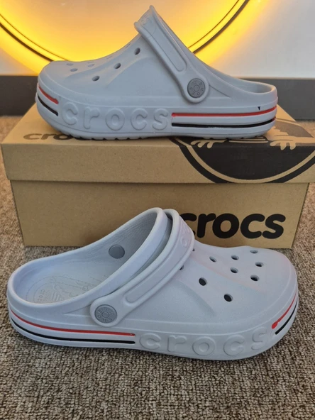 Crocs terlik bantsız açık gri - Resim 2