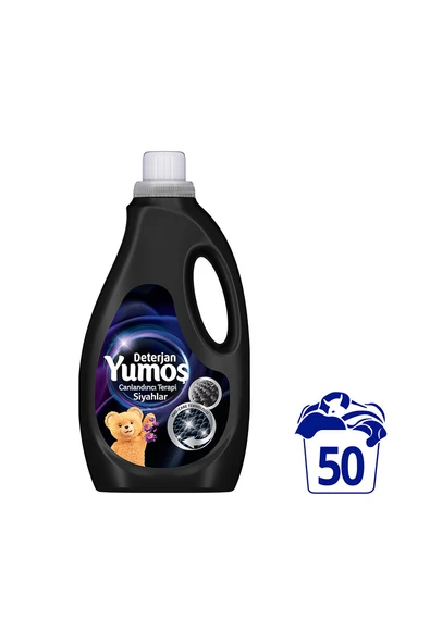 3 ADET Yumoş Sıvı Deterjan Siyahlar 50 Yıkama 2500 ml ürün görseli 1