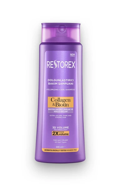 2 ADET Restorex Şampuan Kolajen Biotin 500 ml ürün görseli 1
