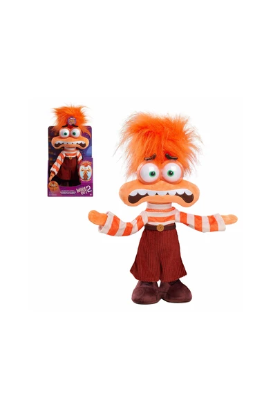 4 ADET Endişe Sesli Hareketli Peluş 25 cm Inside Out 2 ürün görseli 1