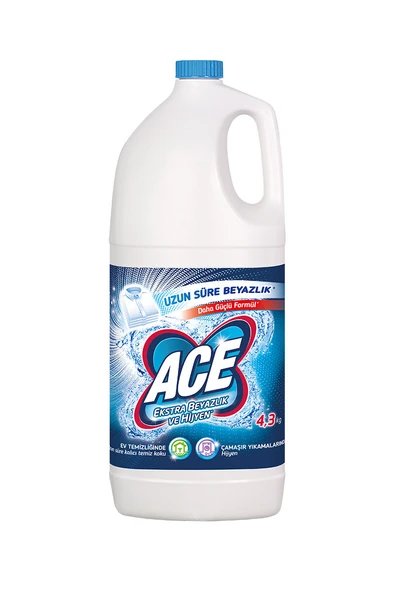 2 ADET Ace Çamaşır Suyu 4 l İnci/Hijyenik Beyaz ürün görseli 1