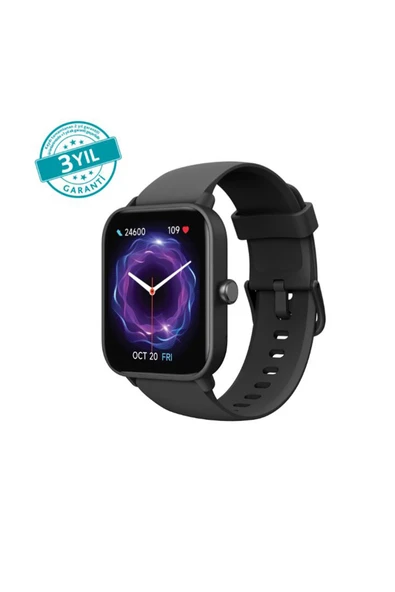 4 ADET ttec Tempus 46 mm TFT Ekranlı Dikdörtgen Kasa Akıllı Saat 2SW01S-Siyah ürün görseli 1