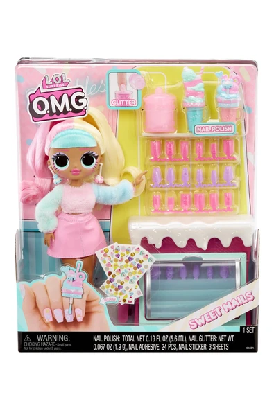 3 ADET LOL Suprise OMG Sweet Nails Candylicious Sprinkles ürün görseli 1