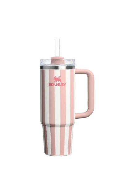 4 ADET Stanley The Quencher H2.0 FlowState Tumbler Pipetli Termos Peach Whip Cabana Gloss 0.89 Litre ürün görseli 1