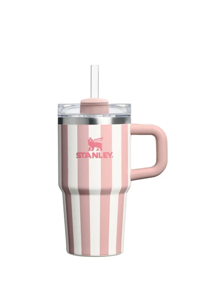 2 ADET Stanley The Quencher H2.0 FlowState Tumbler Pipetli Termos Peach Whip Cabana Gloss 0.6 Litre ürün görseli 1