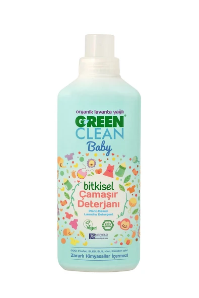 Green Clean Bitkisel Bebek Sıvı Çamaşır Deterjanı 1000 ml ürün görseli 1
