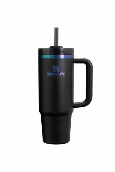 4 ADET Stanley Quencher H2.O FlowState Tumbler Pipetli Termos Black Chroma 0.89 Litre ürün görseli 1