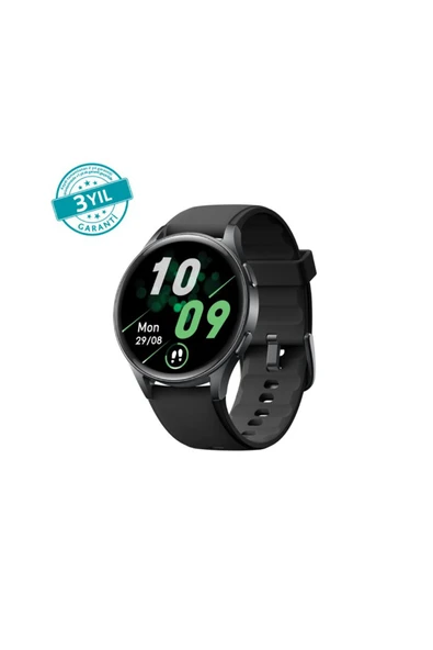2 ADET ttec Tempus Pro 36mm AMOLED Ekranlı Yuvarlak Alüminyum Kasa Akıllı Saat 2SW06S-Siyah ürün görseli 1