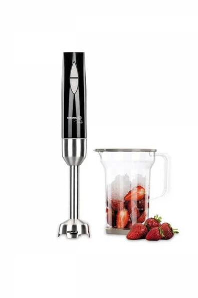 4 ADET Korkmaz Vertex Duo Inox/Siyah Blender Set A444 ürün görseli 1