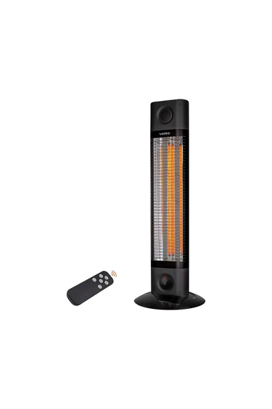 3 ADET Veito Karbon Infrared Kule Tipi Uzaktan Kumandalı Isıtıcı CH1800RT ürün görseli 1