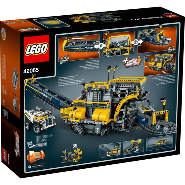 LEGO 42055 Technic Küreme Tekerli Ekskavatör - Resim 3