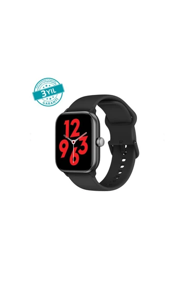 2 ADET ttec Tempus Pro 47mm AMOLED Ekranlı Dikdörtgen Kasa Akıllı Saat 2SW04S-Siyah ürün görseli 1
