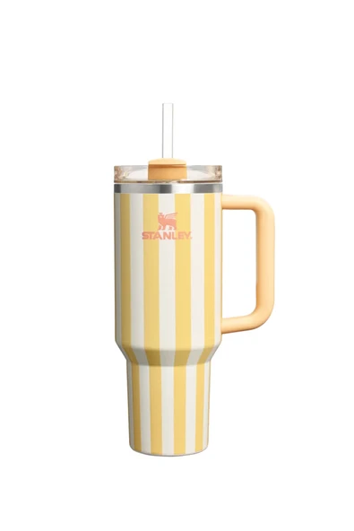 3 ADET Stanley The Quencher H2.0 FlowState Tumbler Pipetli Termos Butter Cabana Gloss 1.18 Litre ürün görseli 1