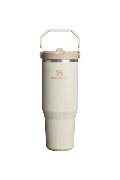 4 ADET Stanley The IceFlow Flip Straw Pipetli Termos Cream 0.89 Litre ürün görseli 1