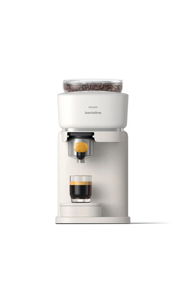 Baristina Serisi Espresso Makinesi, 16 Bar Basınç, Kompakt, Beyaz, BAR300/03 ürün görseli 1