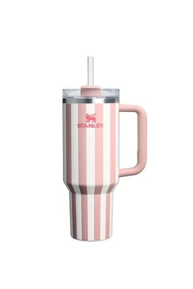 4 ADET Stanley The Quencher H2.0 FlowState Tumbler Pipetli Termos Peach Whip Cabana Gloss 1.18 Litre ürün görseli 1